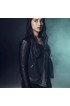 Beyond TV Series Willa (Dilan Gwyn) Round Collar Black Leather Jacket